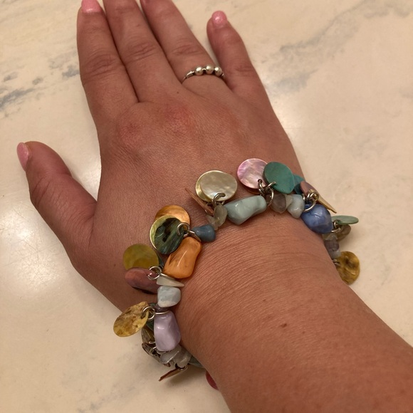 Lia Sophia Retired Shell Bracelet - “Fruity Pebbles” - Picture 2 of 3